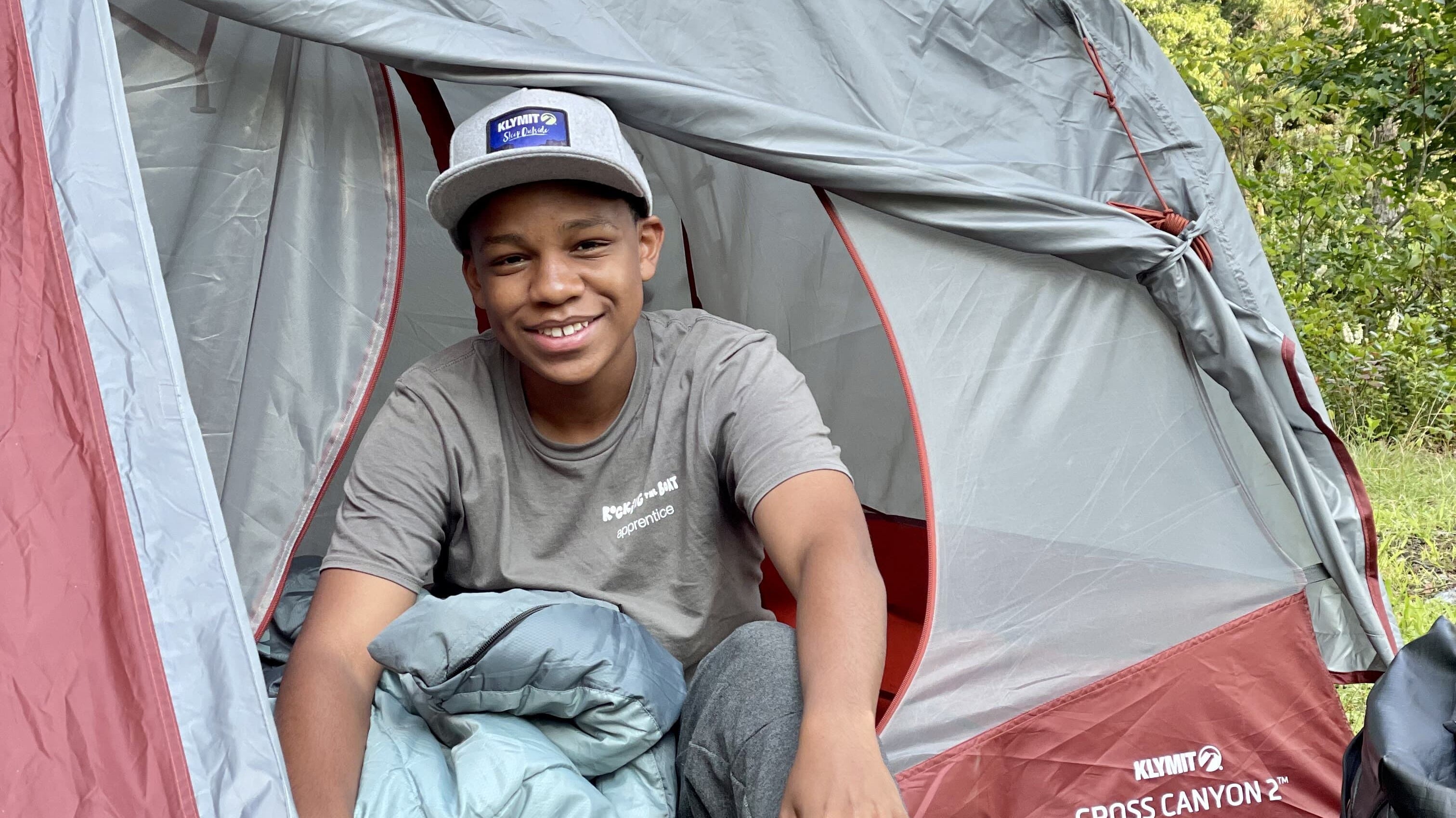 camping to connect camper in Klymit Cross Canyon Tent