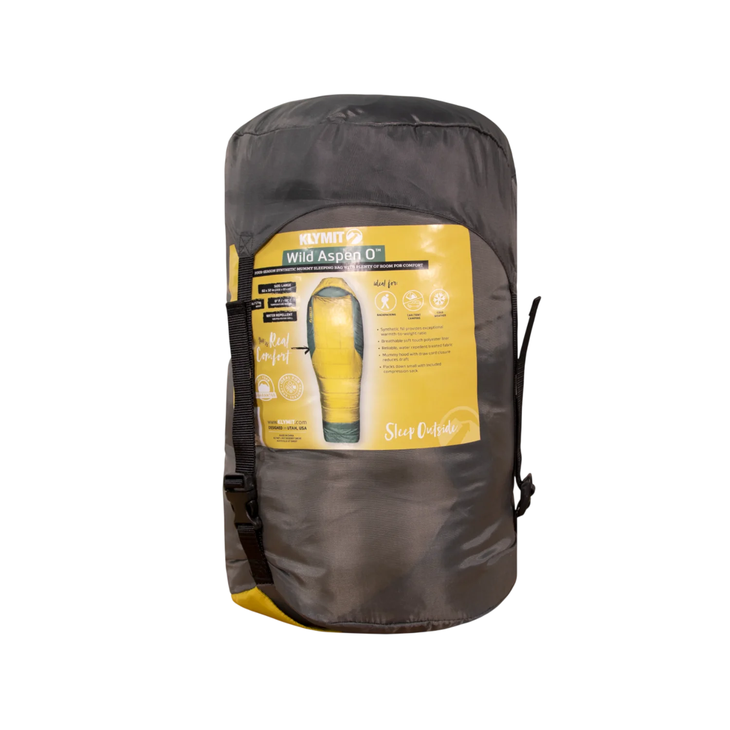 Wild Aspen 0 Large, Yellow/Olive Green, Stuff Sack