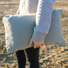 Drift Camp Pillow, Green Regular, Lifestyle Carrying the Pillow