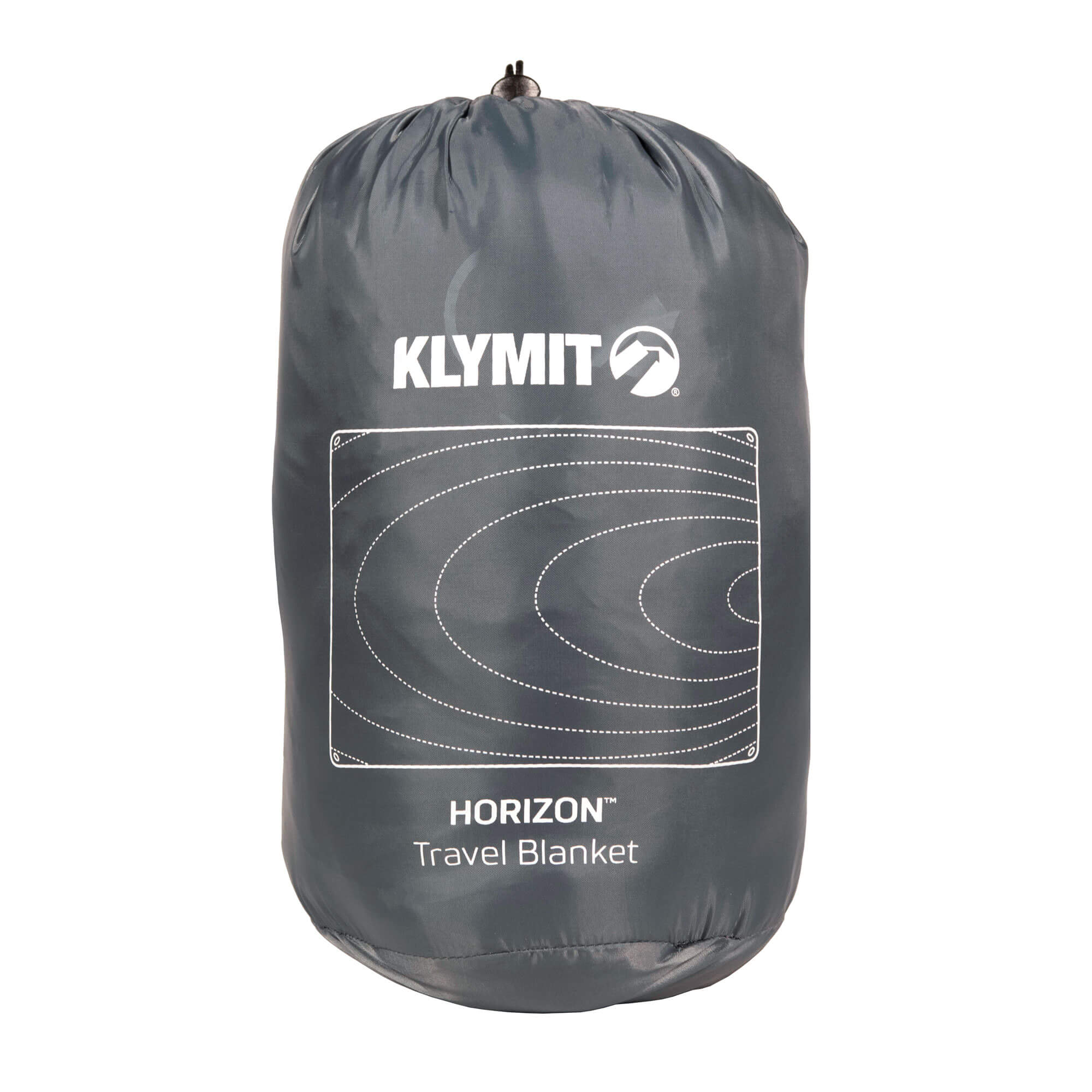 Horizon Travel Blanket, Gray, Stuff Bag