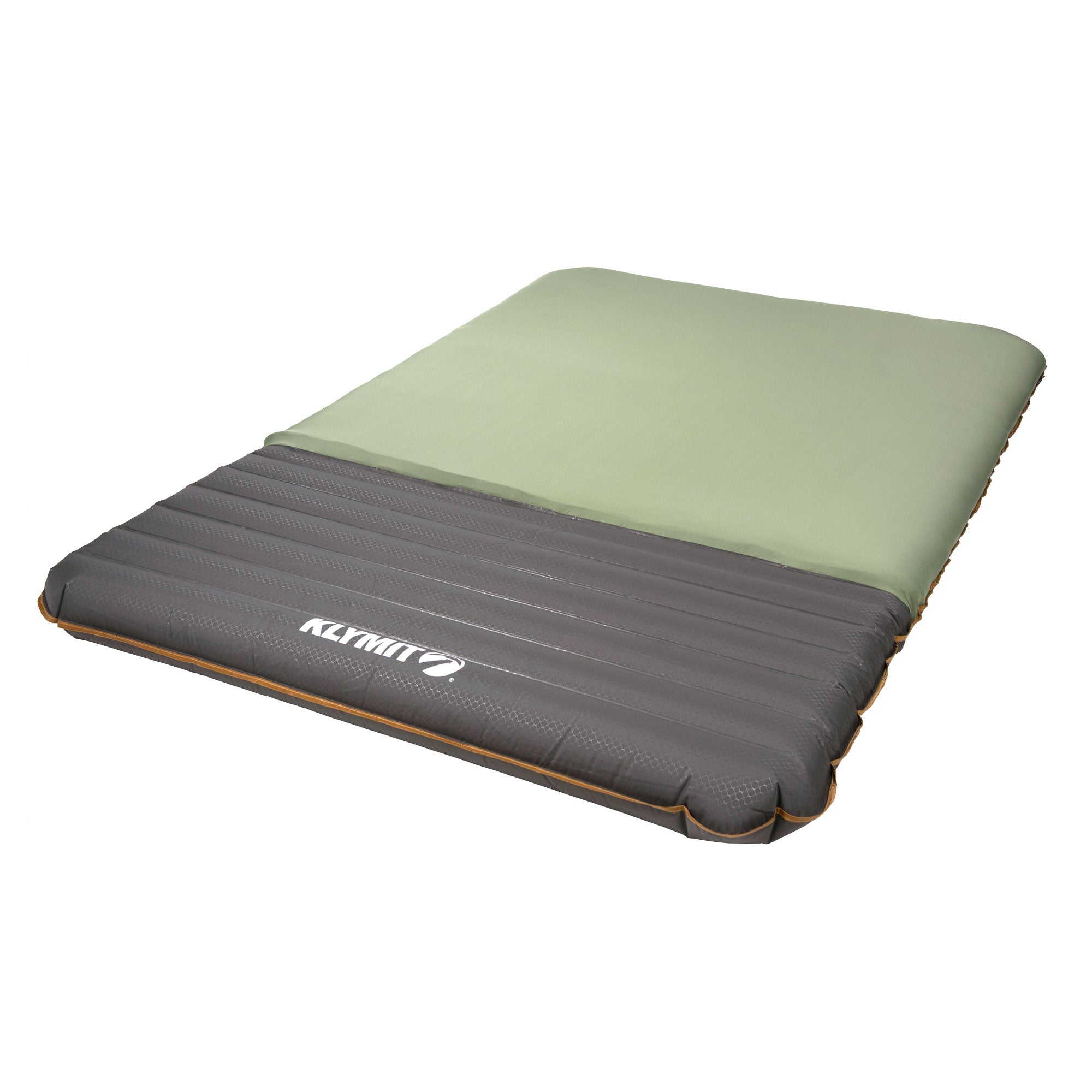 Klymaloft Sleeping Pad, Green Double, Angled Front
