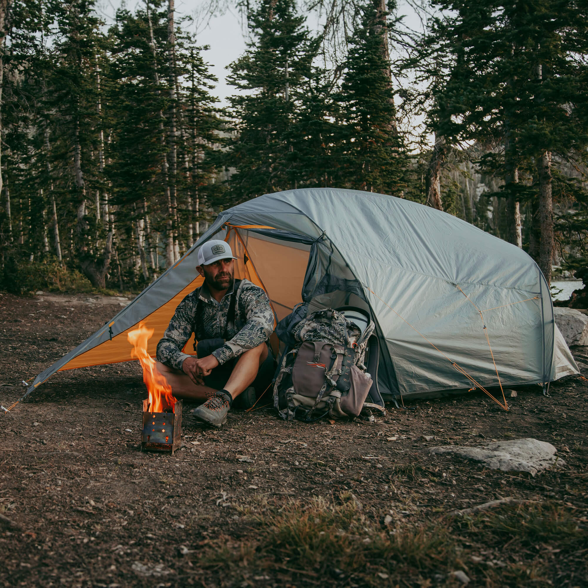 Maxfield Tent, 2 Person Gray, Lifestyle Campfire