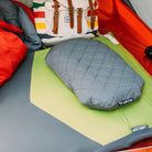 V Sheet, Green/Gray Luxe, Lifestyle Sheet with Luxe Pillow