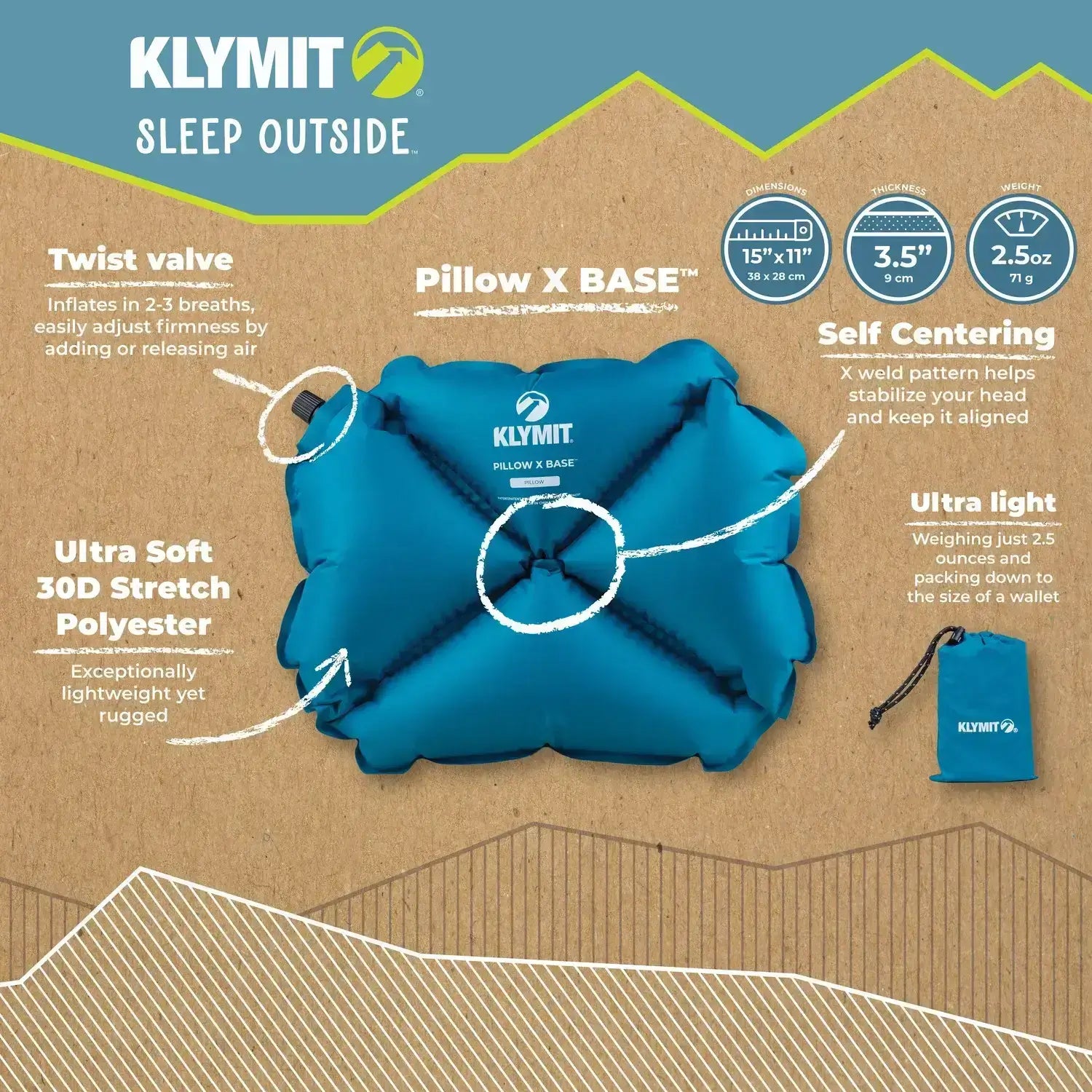 Pillow X Base, Product Infographic