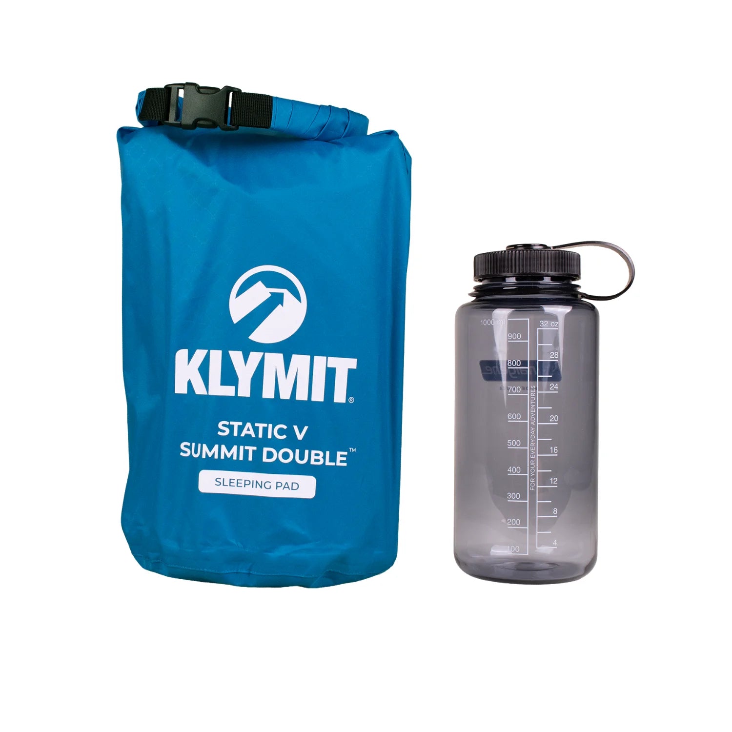 Static V Summit, Blue, Double, Sack and Bottle Size Comparison