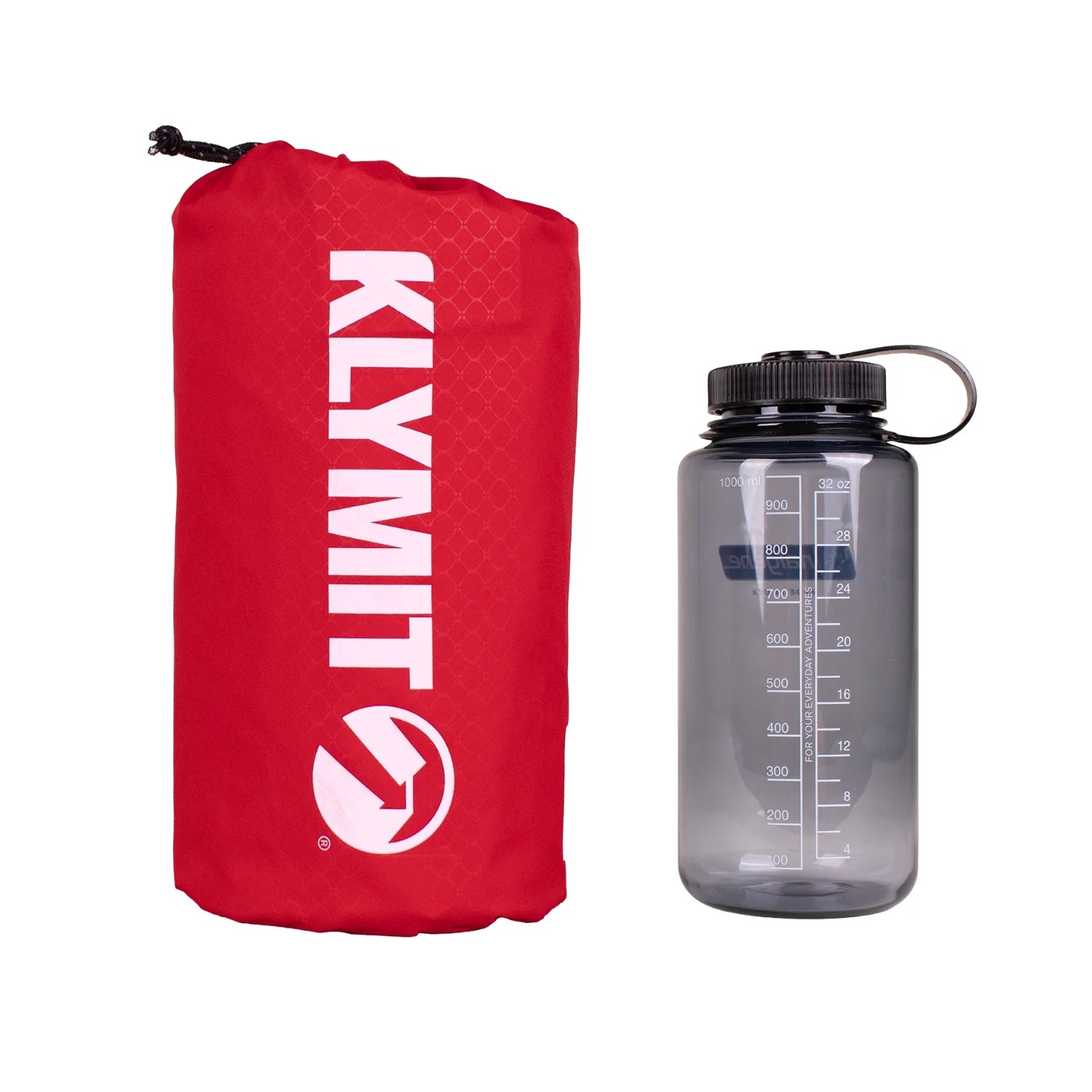 Static V Summit, Red, Extra Large, Sack and Bottle Size Comparison