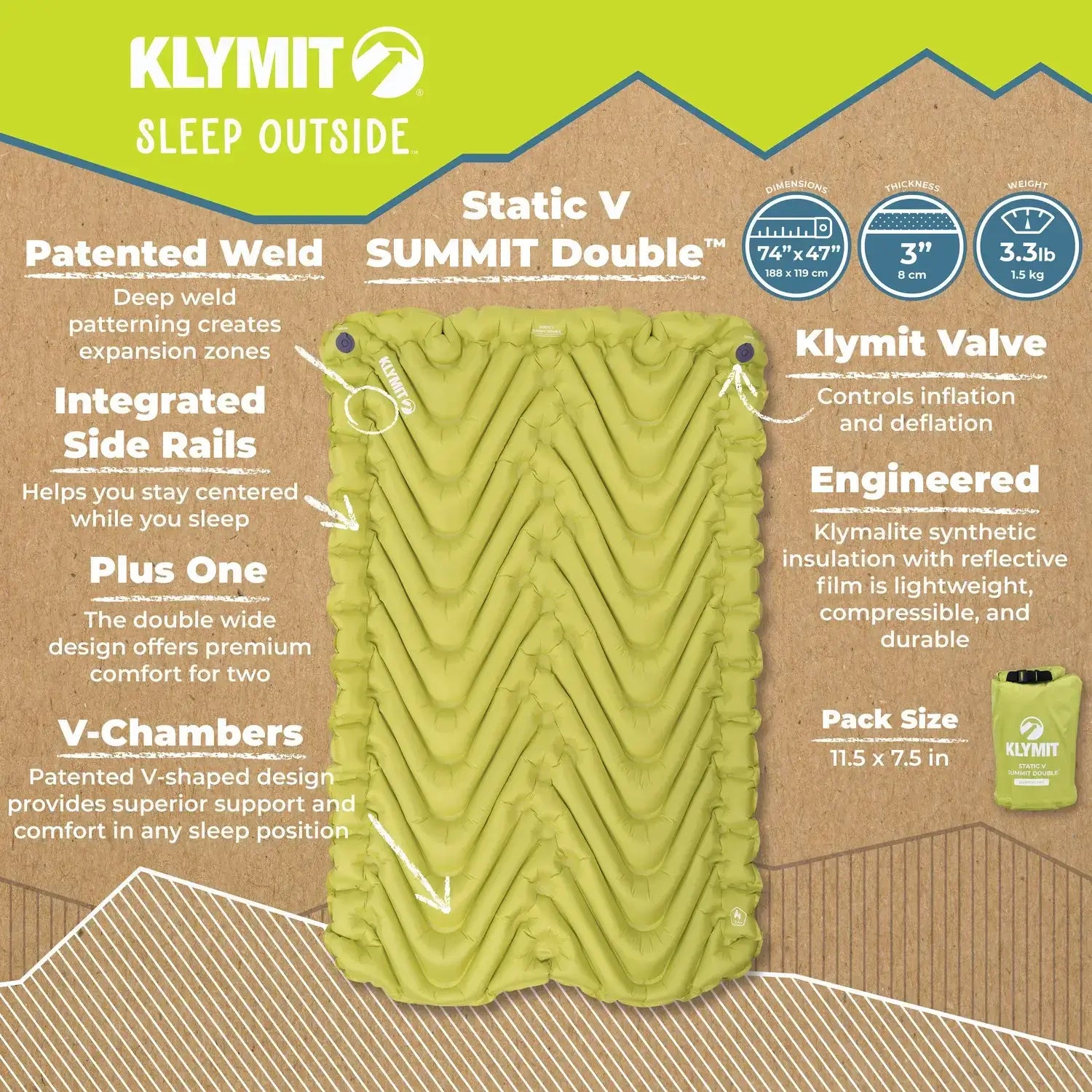 Static V Summit Double, Product Infographic