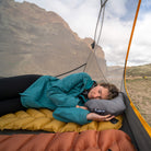 Static V Lite Eco Sleeping Pad, Gold, Lifestyle Sleeping In Tent