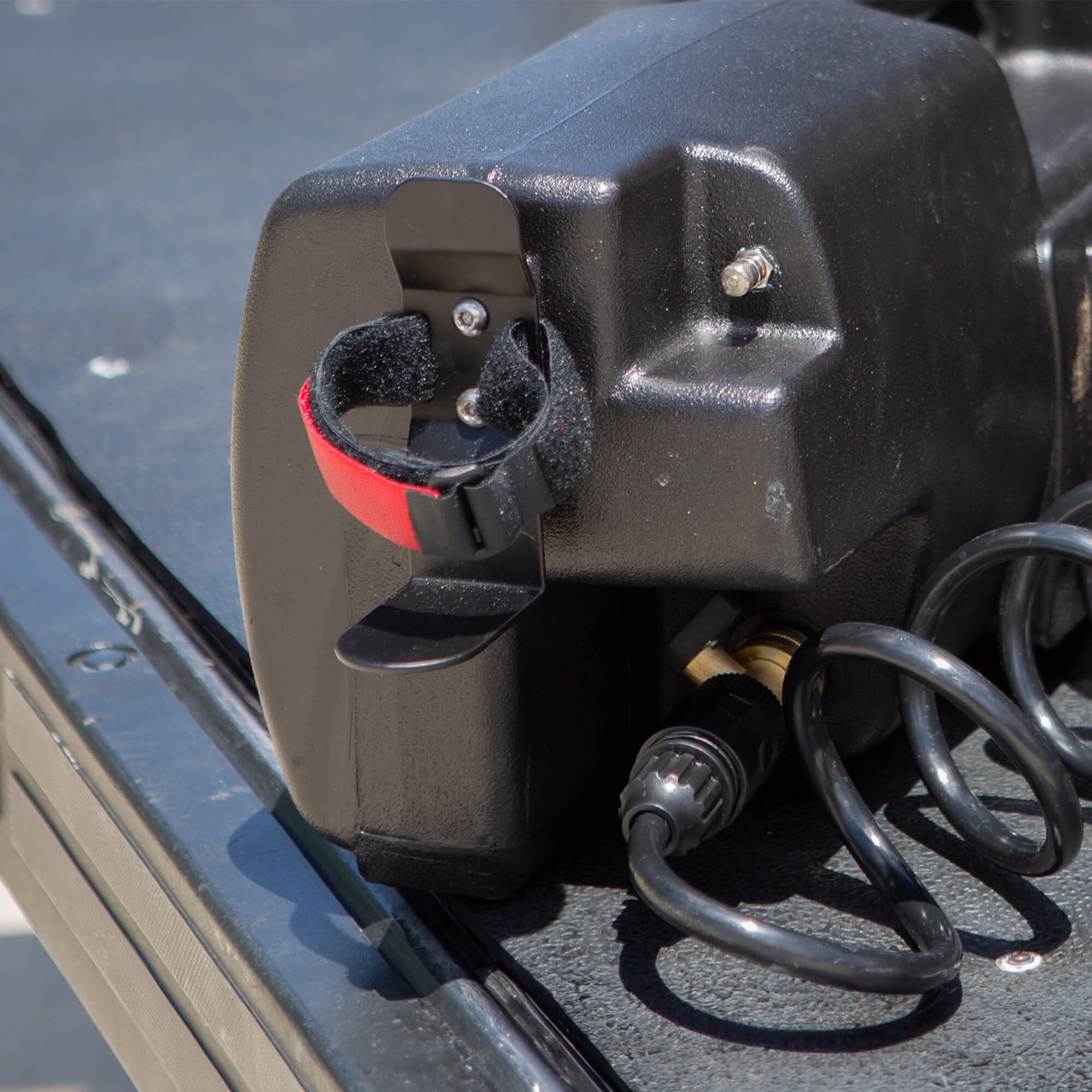 Soap Holder, Black, Lifestyle Up Close Attachment without Soap