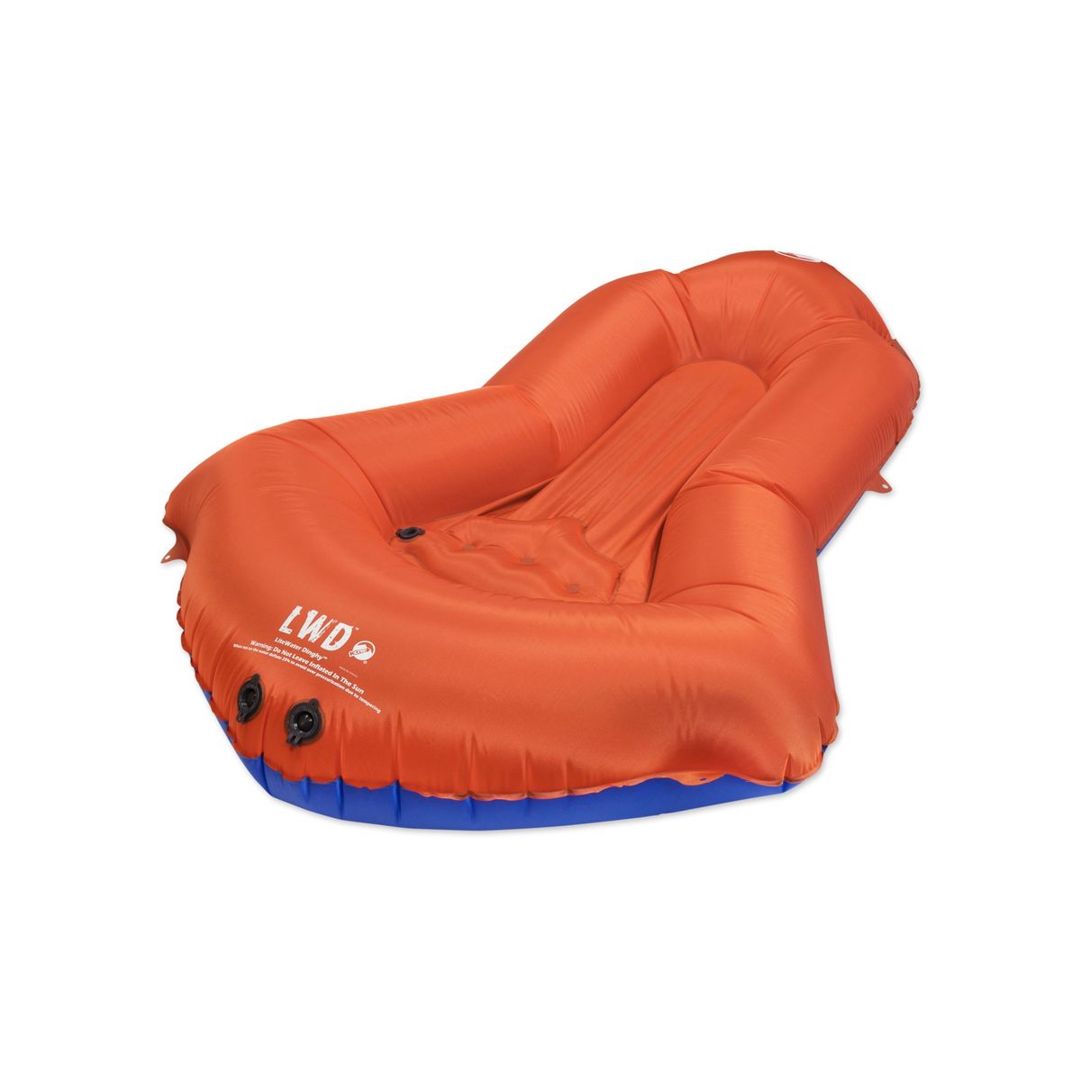 LiteWater Dinghy, Orange/Blue, Side Angle