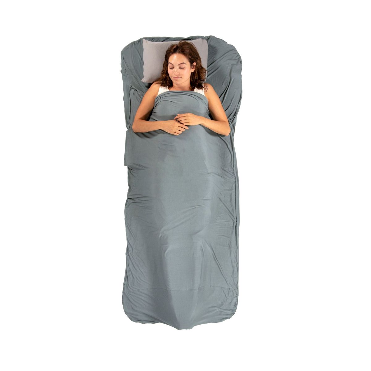 Nest Sleeping Bag Liner - Hot Weather, Extra Large, Top Angle