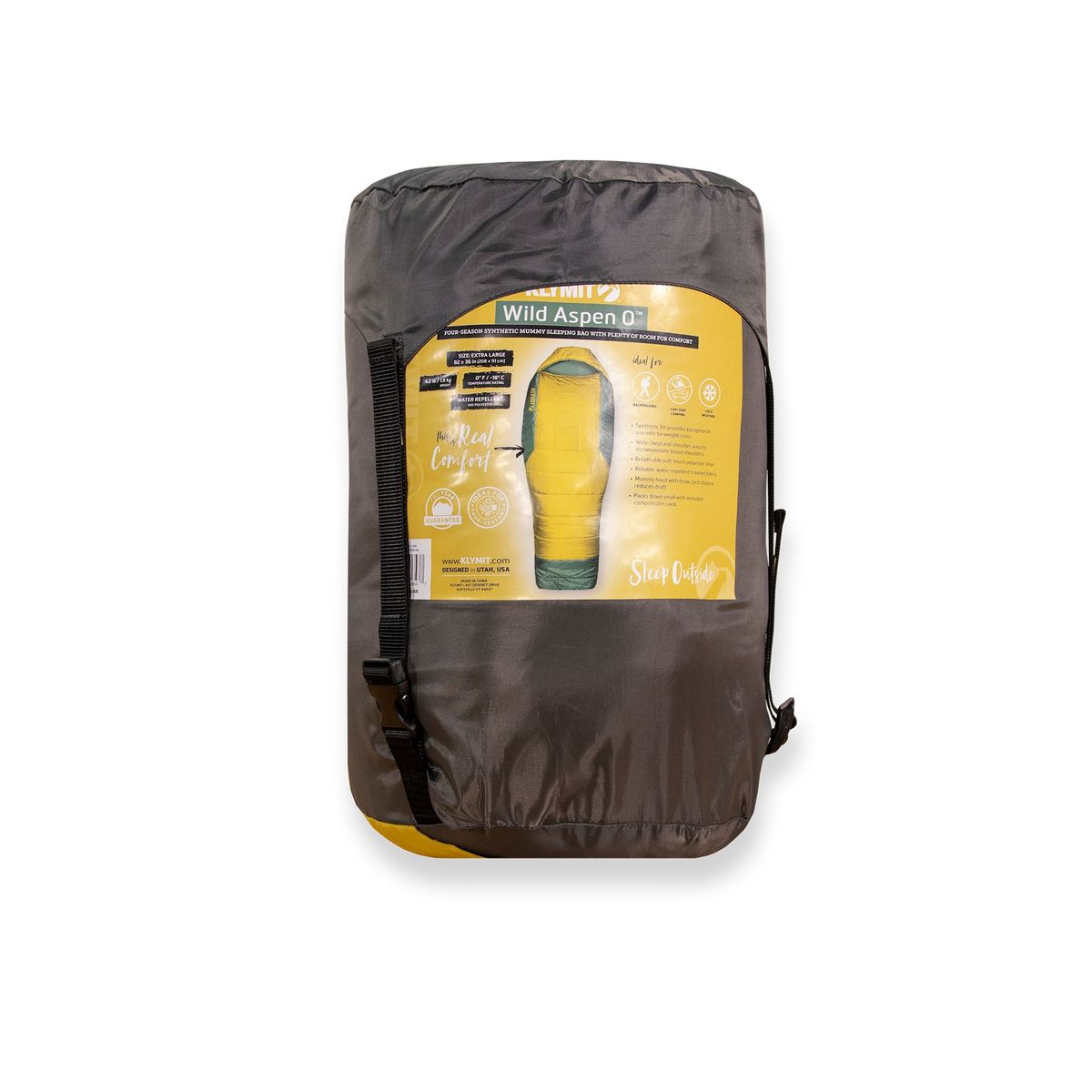 Wild Aspen 0 Degree Sleeping Bag, Extra Large, Stuff Sack