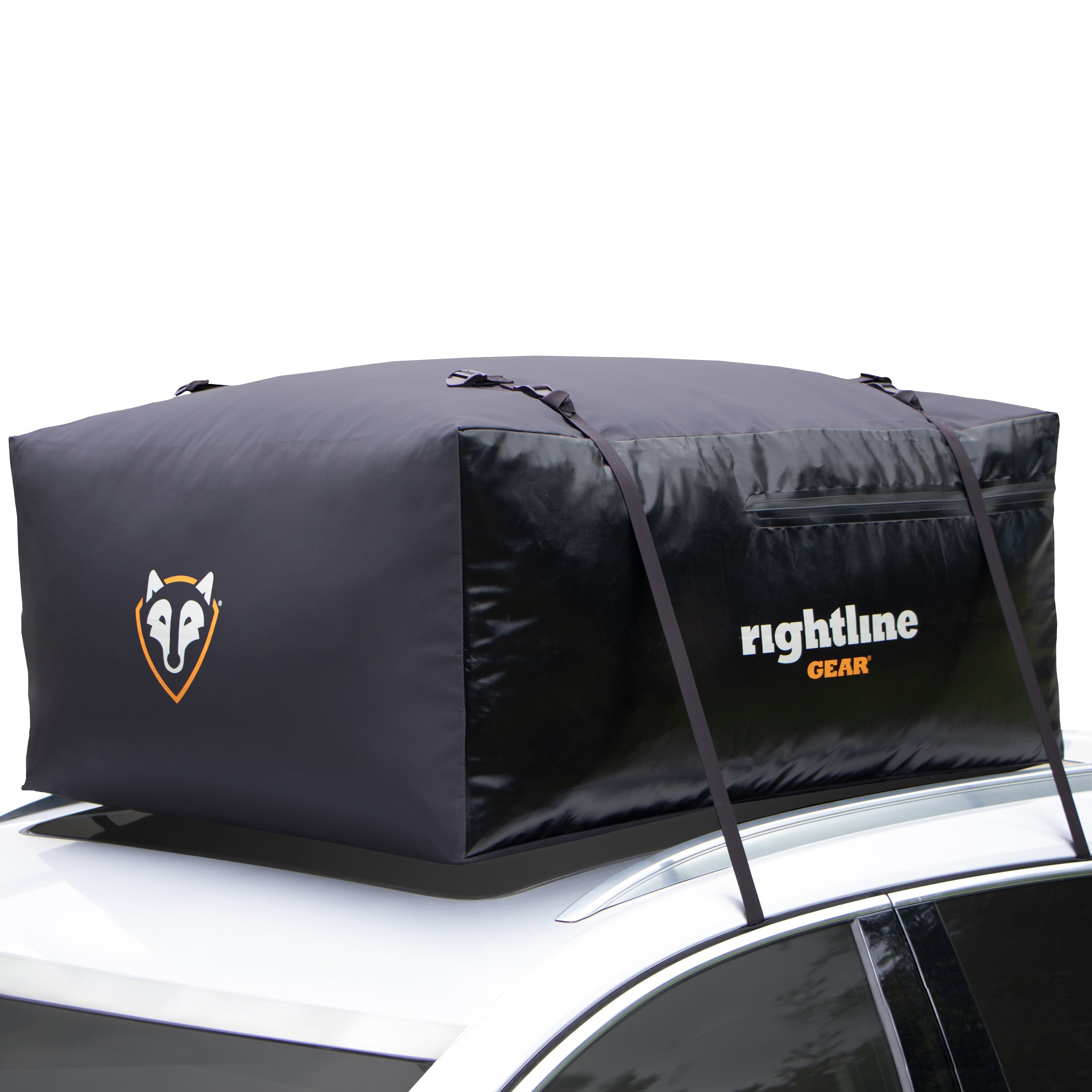 Sport Car Top Carrier, Black, Side Angle