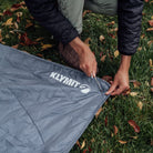 Horizon Travel Blanket, Gray, Lifestyle Installation