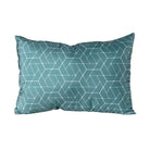 Coast Travel Pillow, Teal, Front