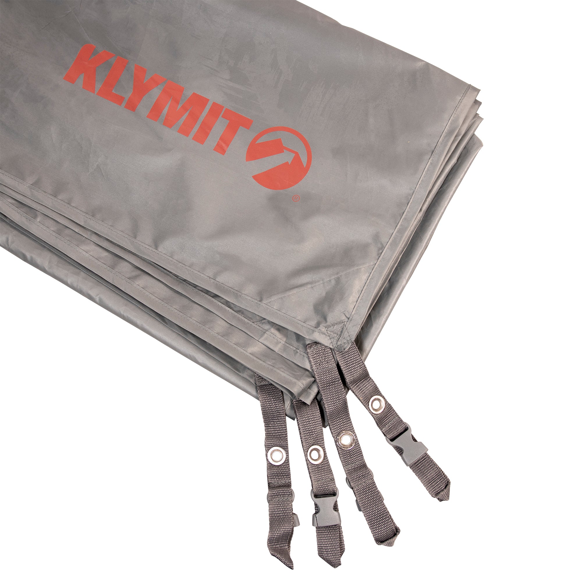 all-groups Cross Canyon Tent Footprint, 2 Person Gray, Corner Close Up