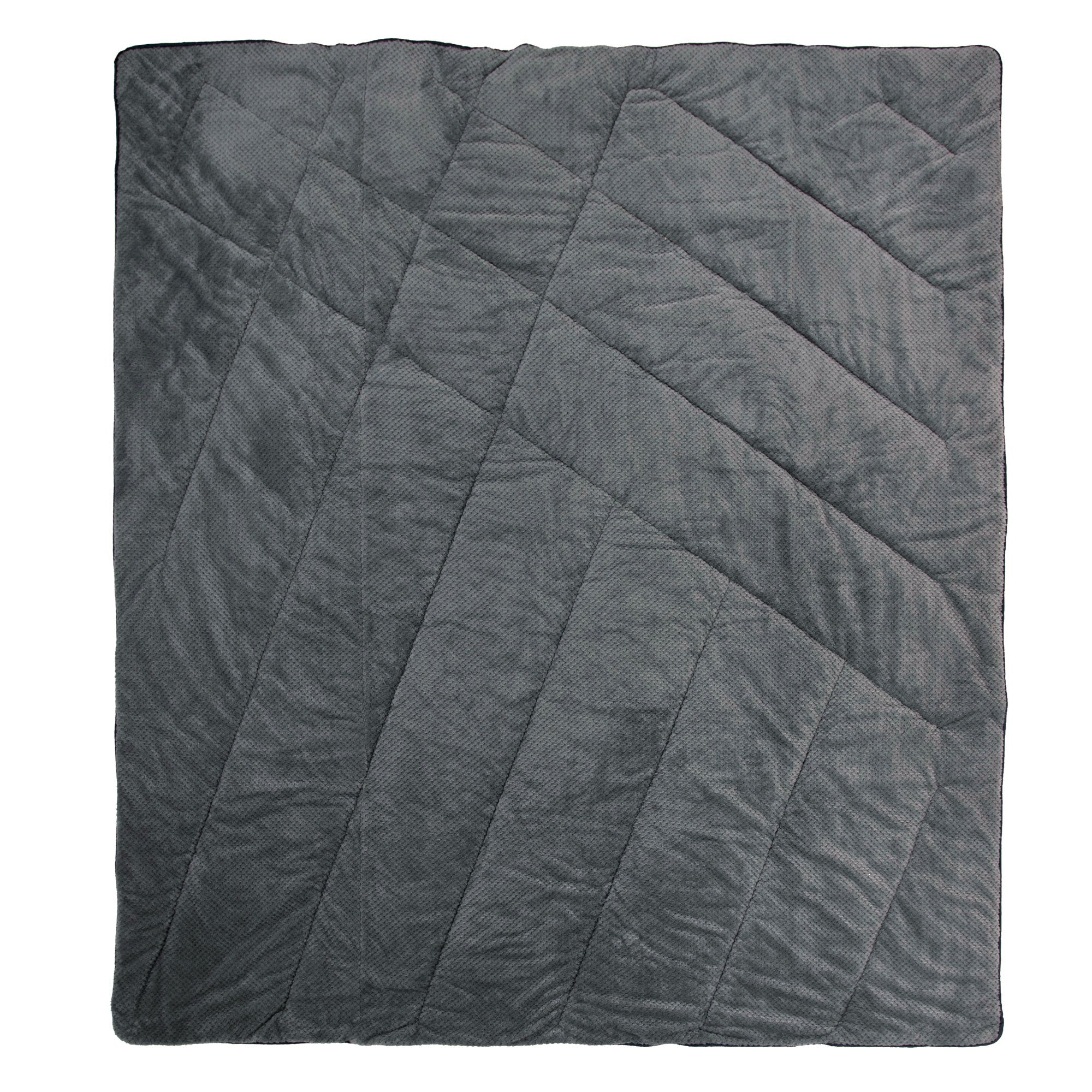 Homestead Cabin Comforter Blanket, Gray, Back