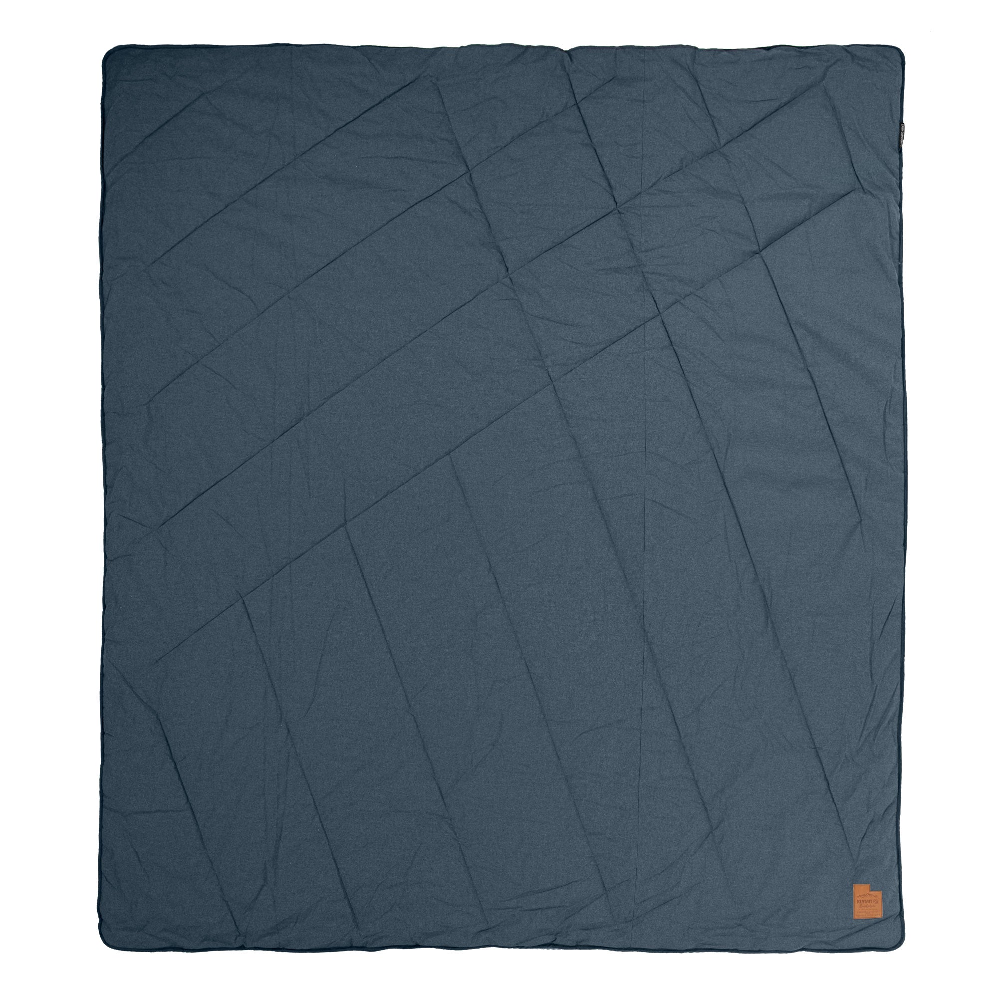 Homestead Cabin Comforter Blanket, Blue, Front