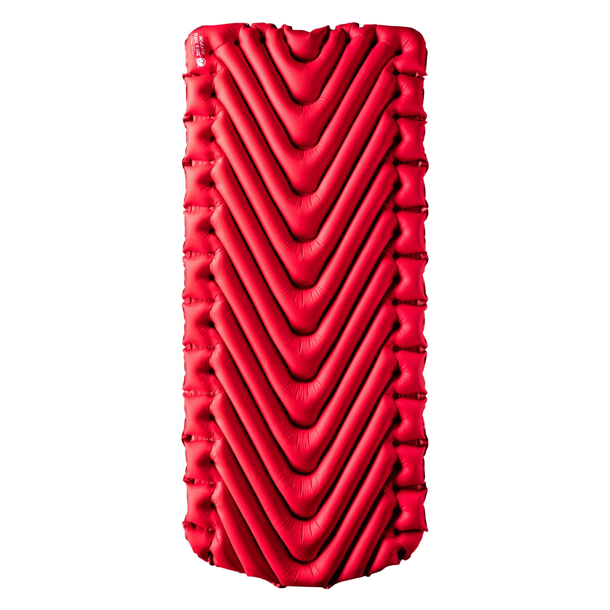 Insulated Static V Luxe Sleeping Pad, Red, Front