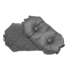 Luxe Camping Pillow, Gray, Front and Back
