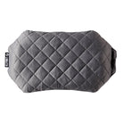 Luxe Camping Pillow, Gray, Front