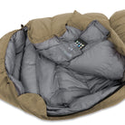 20 Degree Synthetic Sleeping Bag, Green, Unzipped