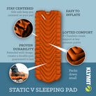 Static V Sleeping Pad, Orange, Carousel Image