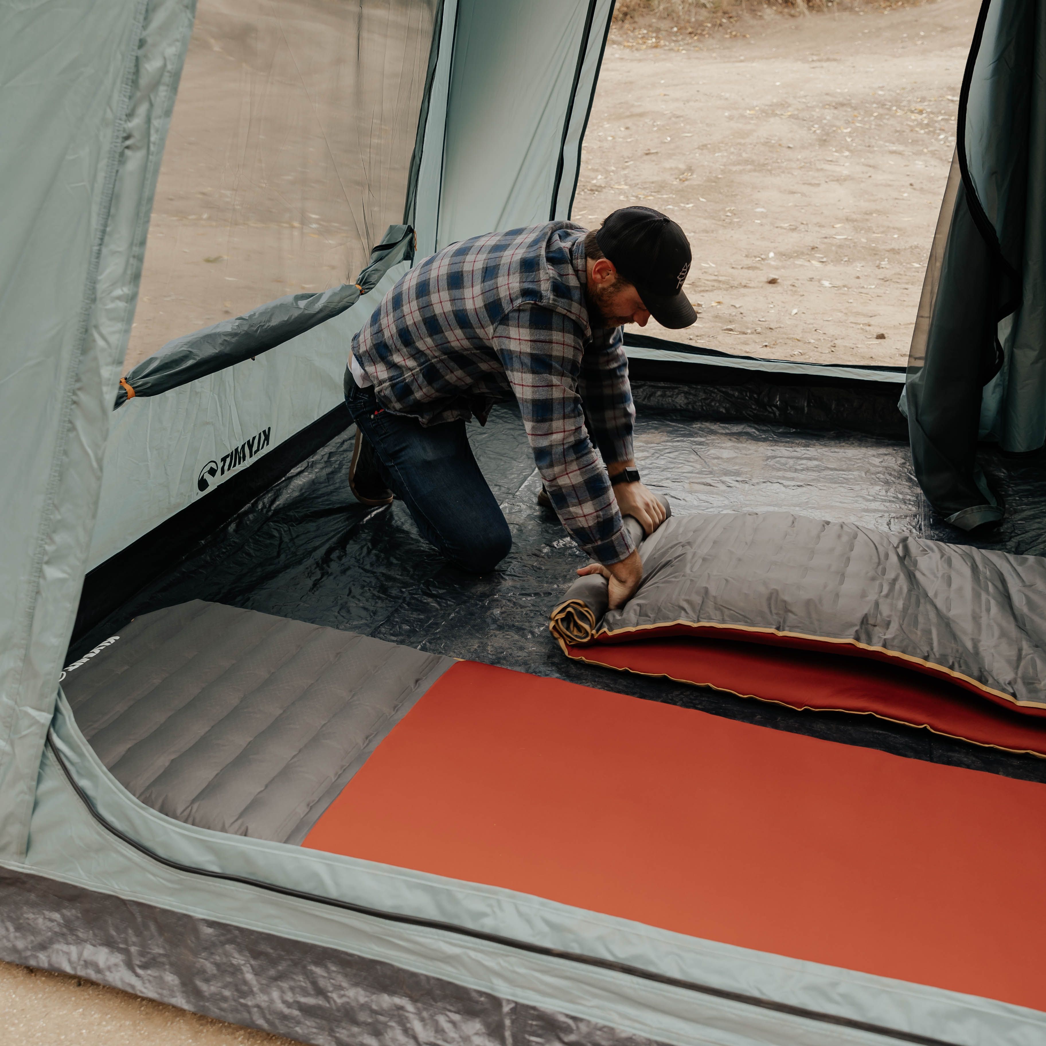 Timber Creek SUV Tent, Teal, Lifestyle Image