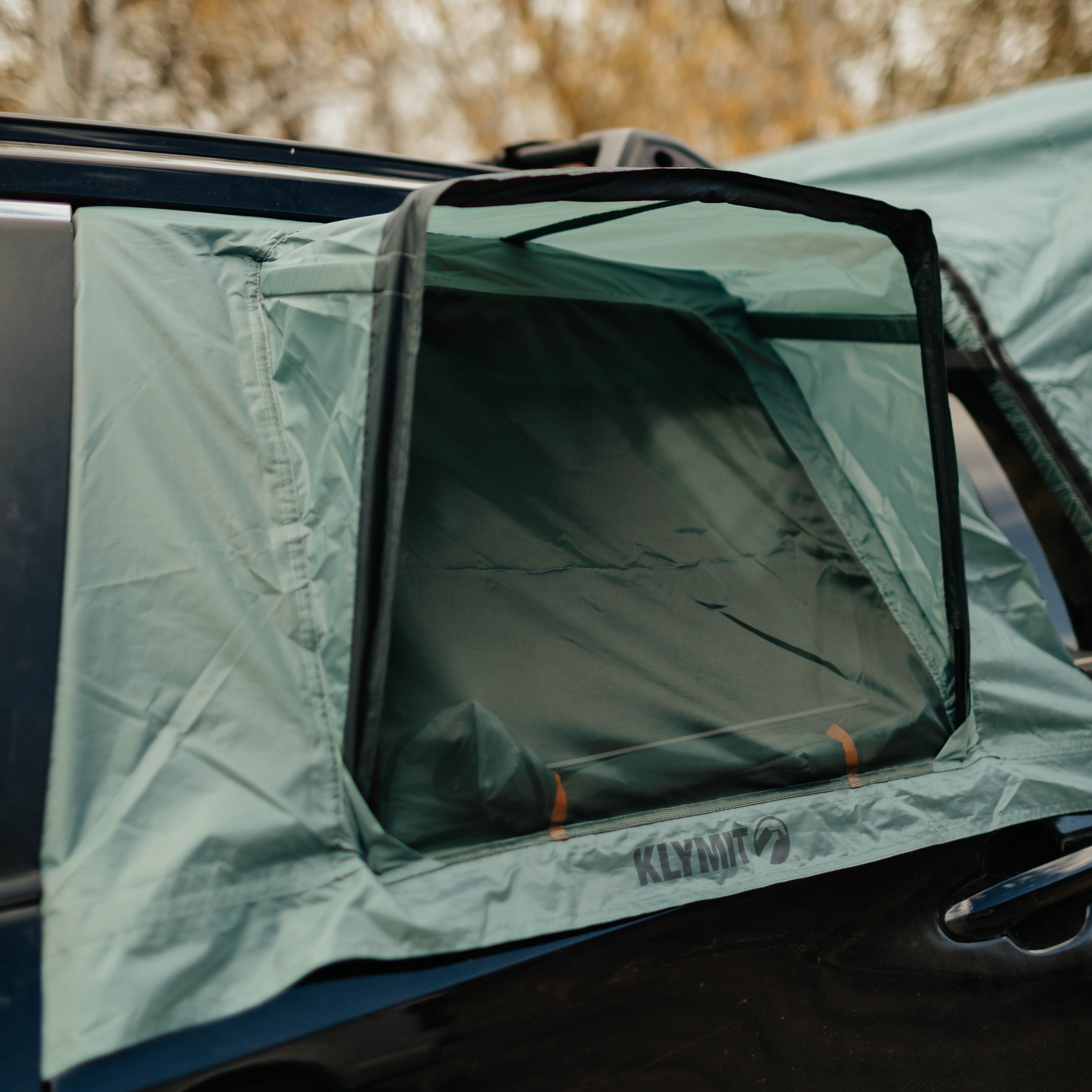 Timber Creek Window Canopy, Teal, Lifestyle Image