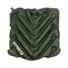 Green inflatable V Seat with Klymit branding on a white background