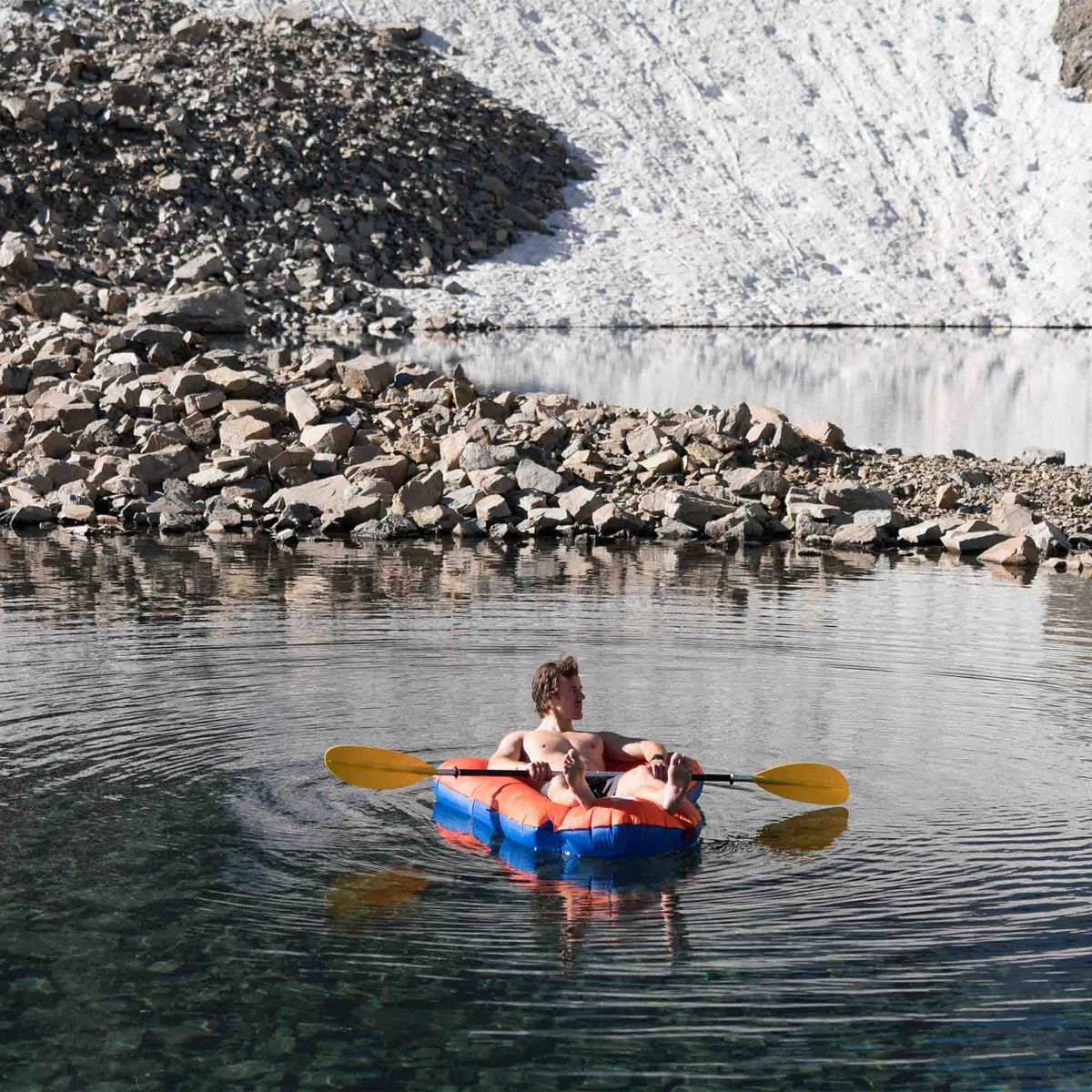 LiteWater Dinghy, Orange/Blue, Lifestyle Kayaking
