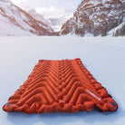 Insulated Double V Sleeping Pad, Red, Lifestyle Snow