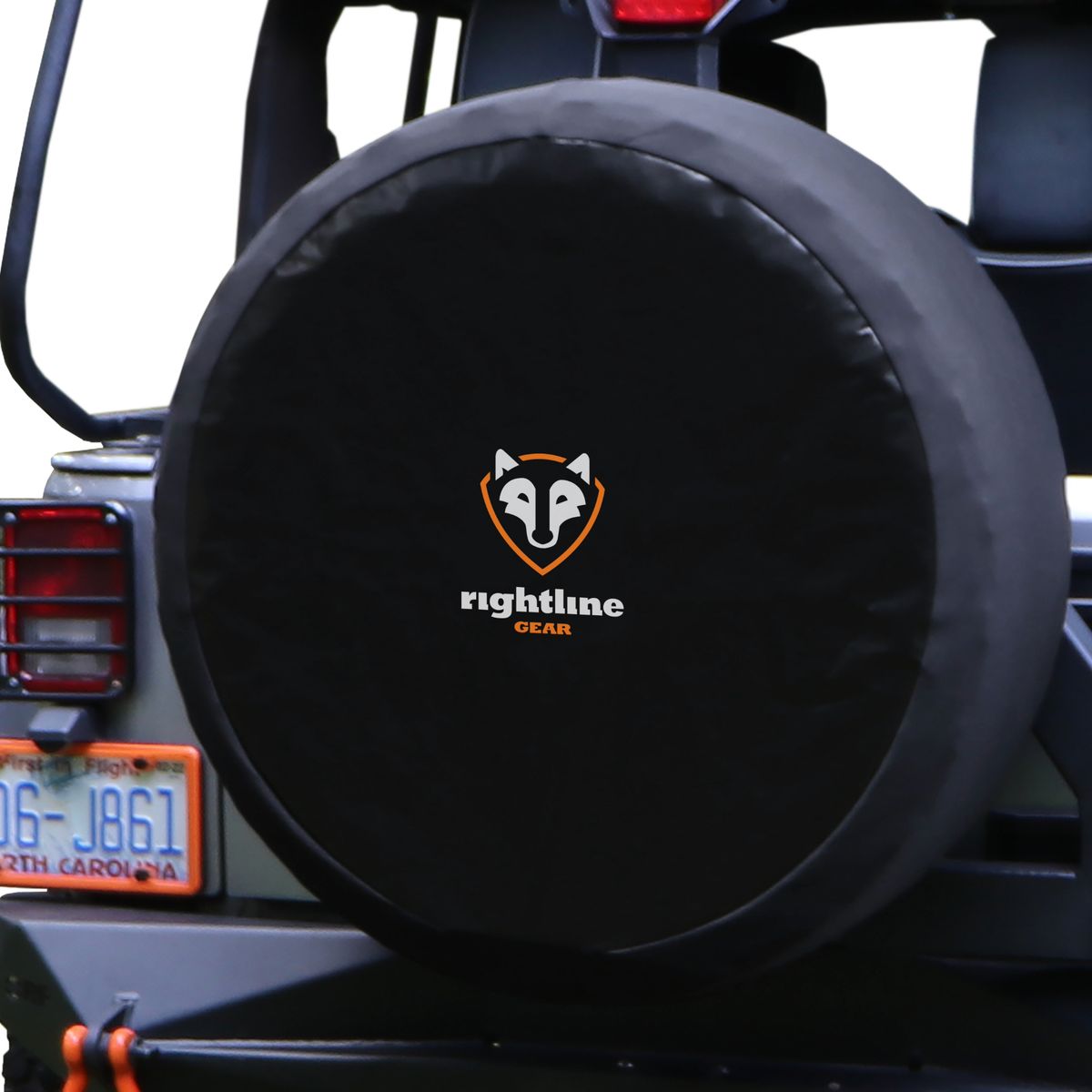 Adjustable Spare Tire Cover, Black, Car Trunk