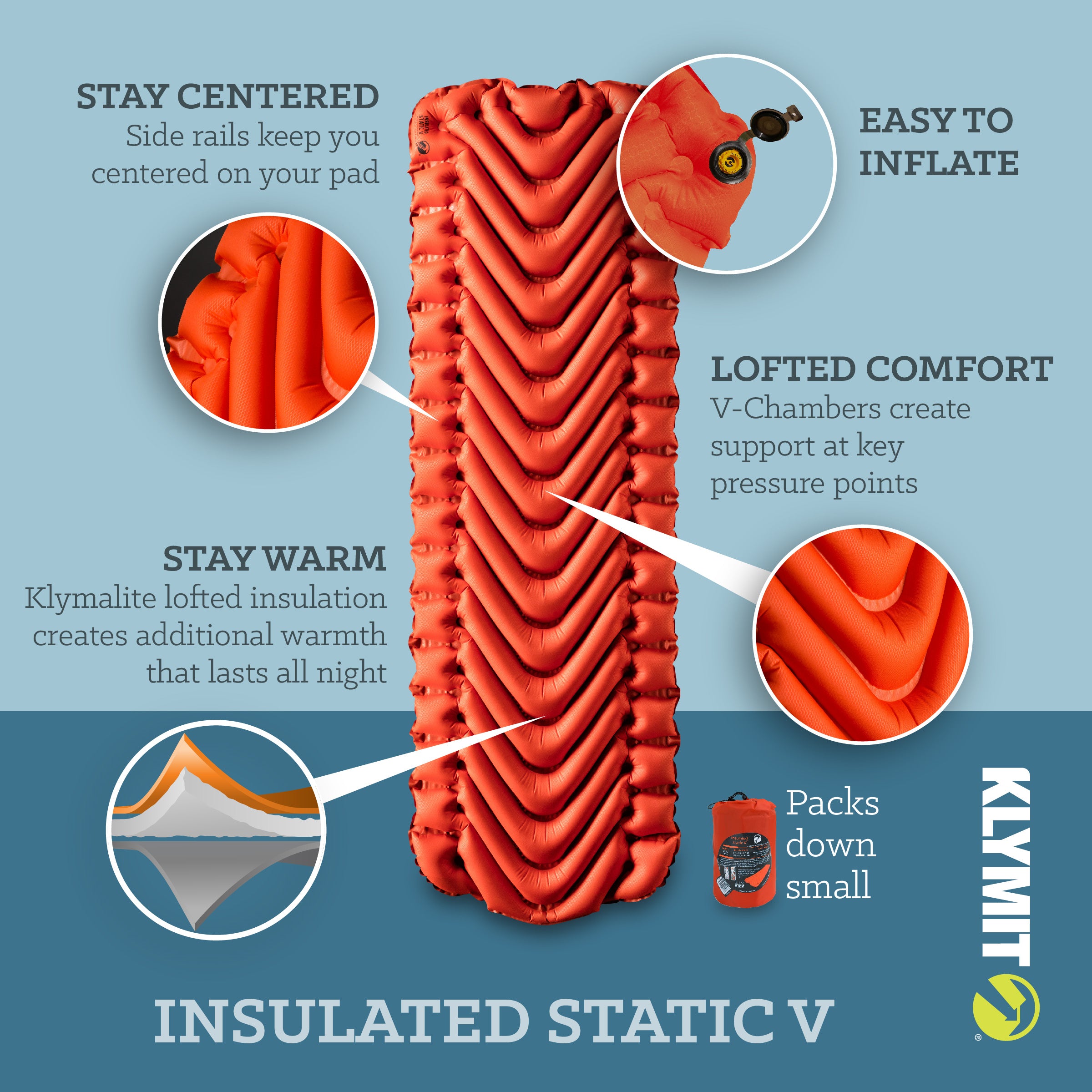 Klymit | Insulated Static V™ Sleeping Pad