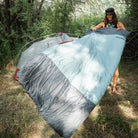 Wild Aspen 20 Rectangle Sleeping Bag, Green, Lifestyle Camping