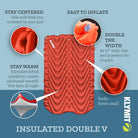 Insulated Double V Sleeping Pads